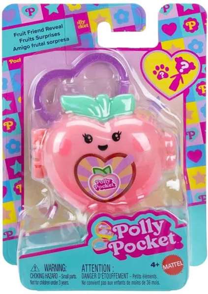 Mattel Polly Pocket - Coffre aux fruits assorti - Modèles variés - Dimensions 13 x 10 x 4 cm
