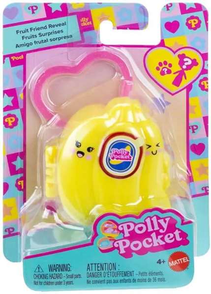 Mattel Polly Pocket - Coffre aux fruits assorti - Modèles variés - Dimensions 13 x 10 x 4 cm