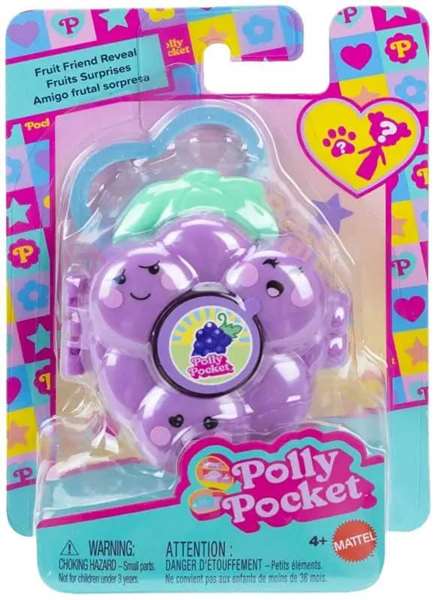 Mattel Polly Pocket - Coffre aux fruits assorti - Modèles variés - Dimensions 13 x 10 x 4 cm