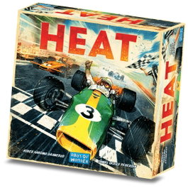 Asmodee DW9131 Jeu de société Heat PEGI 10 - Course stratégique années 60 - 1 à 6 joueurs - Espagnol
