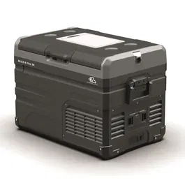 EZA - Blizz-E Flex 38 - Glacière électrique portable 12V/24V avec Bluetooth, 2 zones, -20°C à +20°C, 38 L, Noir/Gris