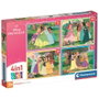 Clementoni Puzzle 4 en 1 Disney Princess