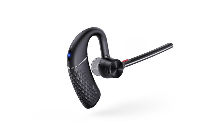 Yealink BH71 - Casque Bluetooth 5.2 Monaural Main-Libre avec Réduction de Bruit 4 Micros - Autonomie jusqu'à 30h