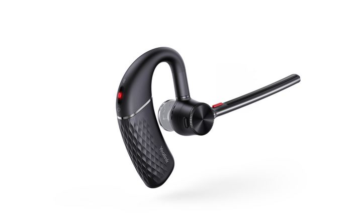 Yealink BH71 - Casque Bluetooth 5.2 Monaural Main-Libre avec Réduction de Bruit 4 Micros - Autonomie jusqu'à 30h