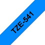 Brother TZe-541 Ruban Laminé 18 mm x 8 m Bleu sur Noir pour Rotulatrice