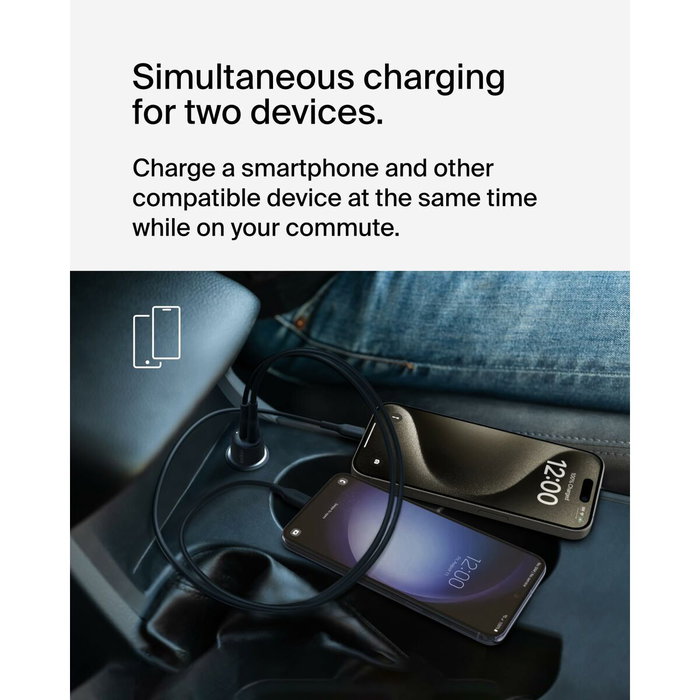 Chargeur de voiture Belkin CCB005BTBK