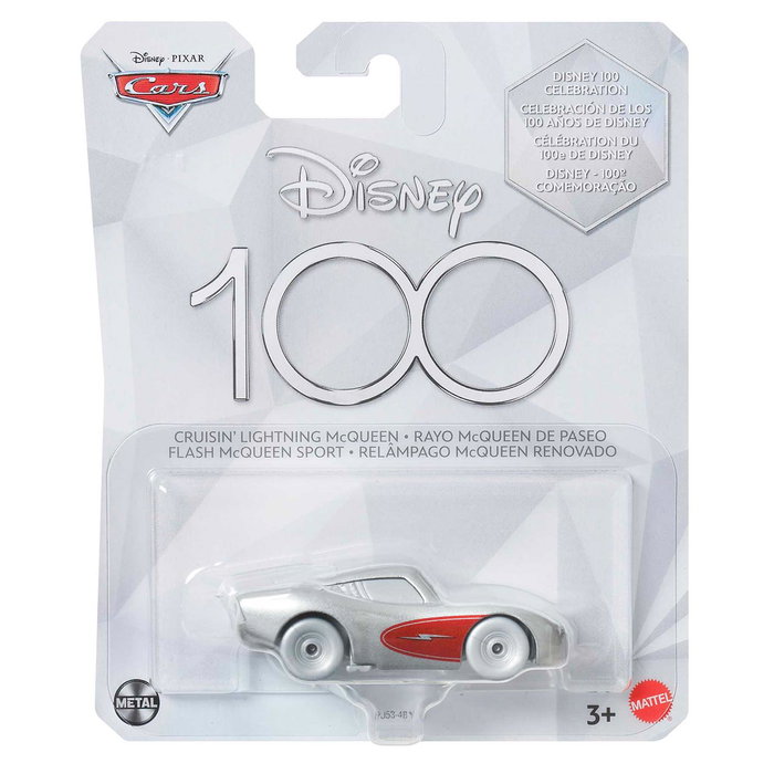 Mattel Rayo McQueen Plateado Hpj53 - Jouet Voiture Radiator Springs Collector 20ème Anniversaire sans Piles pour Enfants dès 3 Ans - Licence Cars Disney Pixar