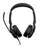 Jabra Evolve2 50 - Casque professionnel filaire avec micro à réduction de bruit, Bluetooth, réduction de bruit active (ANC) et technologie Jabra Air Comfort pour un confort maximal