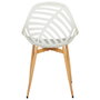 Home Deco Factory Chaise d'extérieur Alameda Blanche