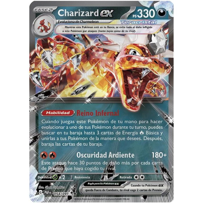 Pokemon - Cartes à collectionner Blister Charizard - Version espagnol - Jeu de cartes - +6 ans