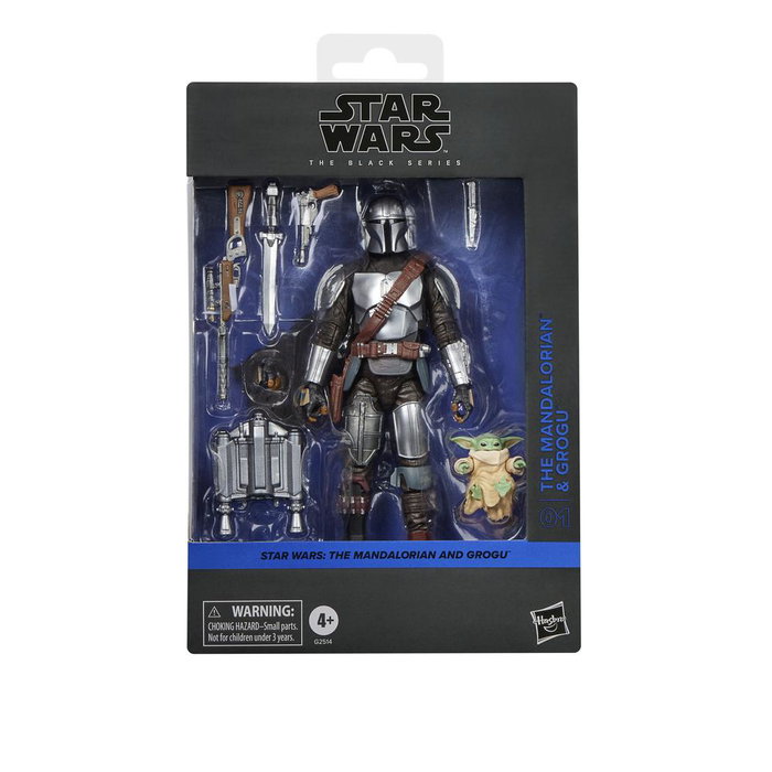 Hasbro Star Wars The Black Series The Mandalorian and Grogu Figurine 15 cm avec 7 Accessoires Hasbro Star Wars The Black Series The Mandalorian and Grogu Figurine 15 cm avec 7 Accessoires