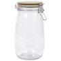 Cook Concept Bocal de conservation 1,5 L en verre avec couvercle en bambou