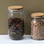 Cook Concept Bocal de conservation 1,5 L en verre avec couvercle en bambou