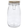 Cook Concept Bocal de conservation 1,5 L en verre avec couvercle en bambou