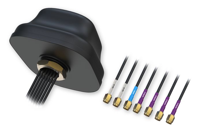 Teltonika Networks Antenne Combo MIMO 5G/GNSS/Wi-Fi SMA pour Toit, PR1KC640, 617-4200 MHz, 50Ω, 3-12V