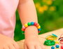 Innspiro Lot de 450 perles rondes en bois multicolores 10mm et 5m de fil de coton