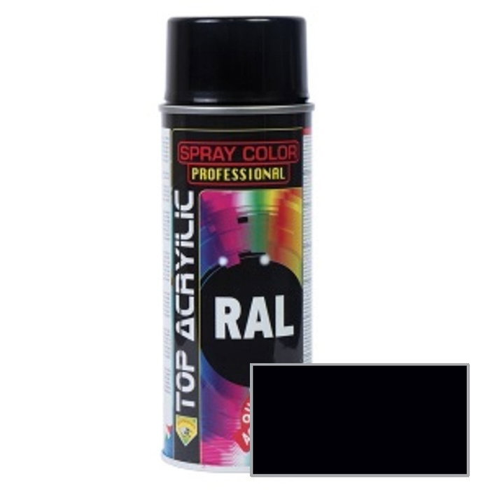 Ambro-sol Spray Acrilico Noir Brillant RAL-9005 400ml - Peinture acrylique en aérosol pour intérieur et extérieur Ambro-sol Spray Acrilico Noir Brillant RAL-9005 400ml - Peinture acrylique en aérosol pour intérieur et extérieur