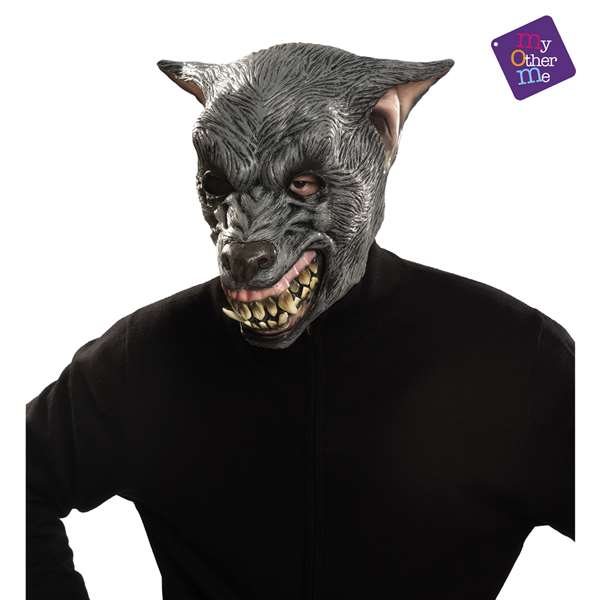 My Other Me - Masque Latex Complet Loup-Garou - Taille Unique - Costume et Accessoire Halloween, Fête
