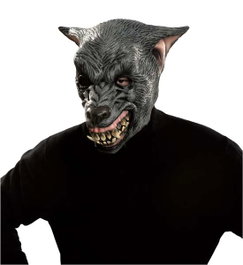 My Other Me - Masque Latex Complet Loup-Garou - Taille Unique - Costume et Accessoire Halloween, Fête