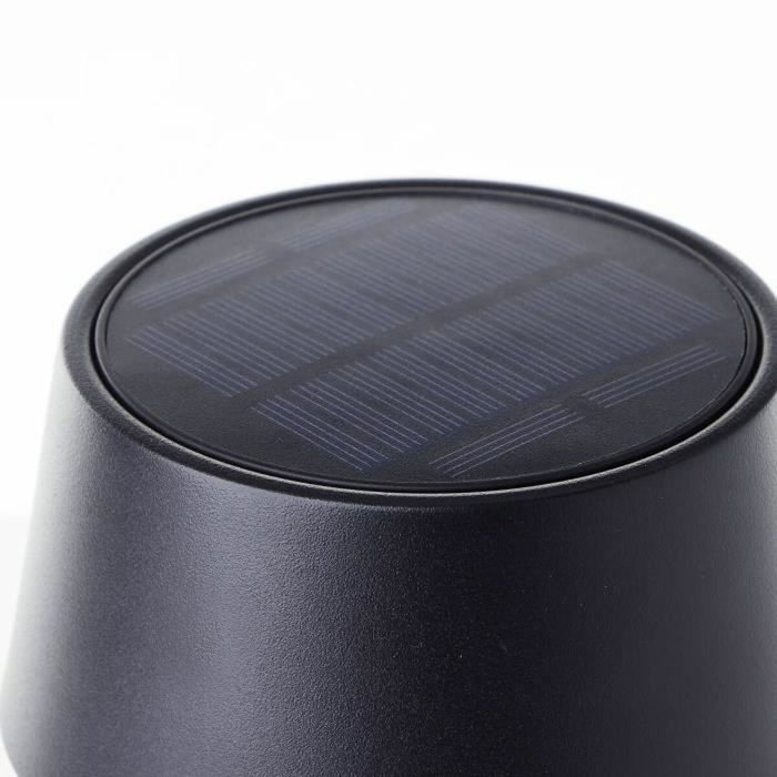 Brilliant PICCO Lampe de table d'extérieur LED et solaire, Noir dépoli