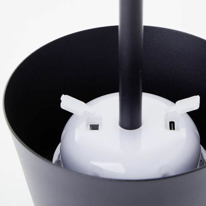 Brilliant PICCO Lampe de table d'extérieur LED et solaire, Noir dépoli