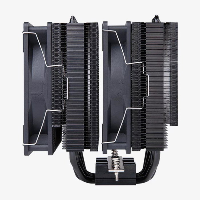 Hiditec C20 Pro Ventilateur Dissipateur CPU Double Tour 120mm PWM Noir Silencieux 31dB Compatible AM5 LGA1700