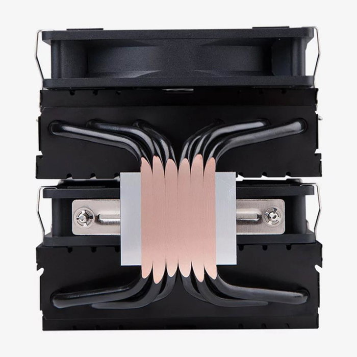 Hiditec C20 Pro Ventilateur Dissipateur CPU Double Tour 120mm PWM Noir Silencieux 31dB Compatible AM5 LGA1700