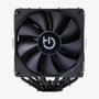 Hiditec C20 Pro Ventilateur Dissipateur CPU Double Tour 120mm PWM Noir Silencieux 31dB Compatible AM5 LGA1700