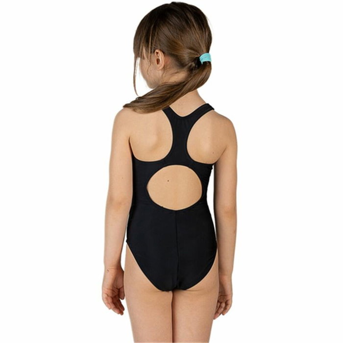 Maillot de Bain Fille Aquarapid Costume Noir