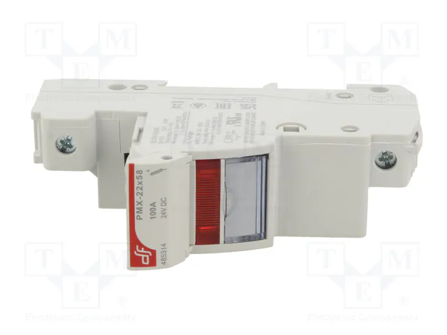 DF ELECTRIC Socle PMX pour rail DIN 100A 24VDC 1 pôle