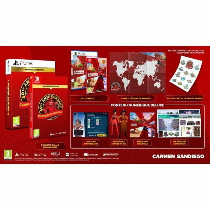Just For Games Carmen Sandiego Édition 40 Aniversaire - Nintendo Switch Just For Games Carmen Sandiego Édition 40 Aniversaire - Nintendo Switch