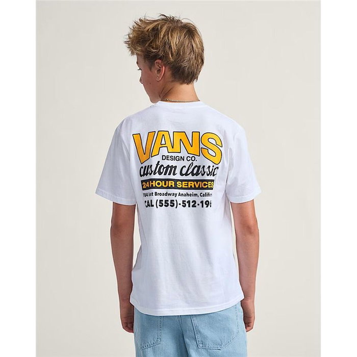 T shirt à manches courtes Enfant Vans Shop Front Blanc