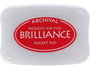 Tsukineko Tampon encreur BRILLIANCE rouge coquette effet nacré 95x65mm
