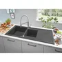 GROHE Mitigeur Évier de Cuisine Monocommande avec Douchette Extractible Professionnelle et 2 Jets - Réf. 30361000