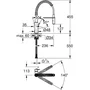 GROHE Mitigeur Évier de Cuisine Monocommande avec Douchette Extractible Professionnelle et 2 Jets - Réf. 30361000