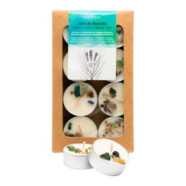 CANVELA Coffret Cadeau 8 Bougies de Thé Parfumées Aires de M