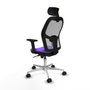 Piqueras y Crespo Chaise de Bureau avec Appui-tête 2D086N2 Lila