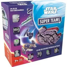 Asmodee Star Wars Super Teams, jeu de société familial de 2 à 4 joueurs pour enfants de 7 ans et plus, durée de partie moins de 30 min, en français