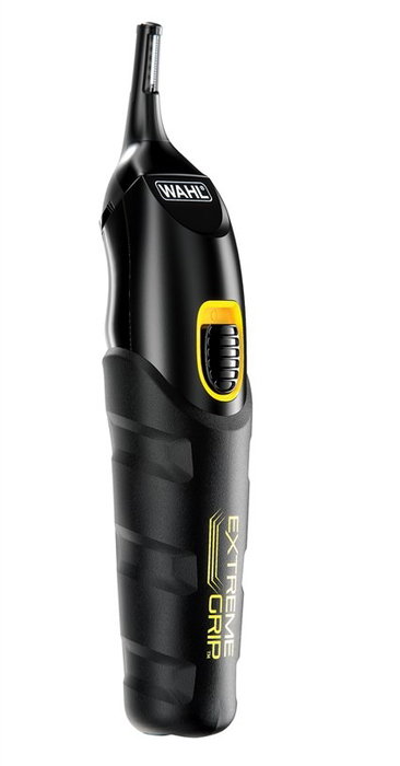 Wahl 09893-0460 Multigroomer avec ou sans câble - Tondeuse nez, oreilles et sourcils avec poignée antidérapante Advanced - 4 têtes et 8 guides