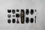 Wahl 09893-0460 Multigroomer avec ou sans câble - Tondeuse nez, oreilles et sourcils avec poignée antidérapante Advanced - 4 têtes et 8 guides