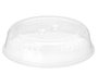 Kinvara Tapa de protection micro-ondes transparente 25 x 6.5 x 25 cm plastique PP (Set de 48)