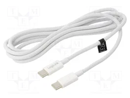 LOGILINK Câble USB 2.0 USB-C vers USB-C 1,5m blanc