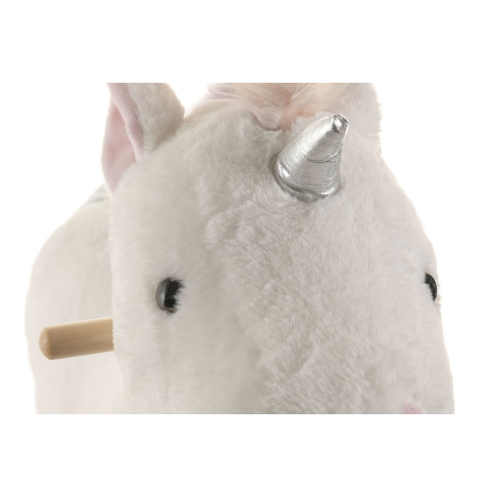 Home ESPRIT Fauteuil à Bascule Blanc Naturel Licorne Home ESPRIT Fauteuil à Bascule Blanc Naturel Licorne