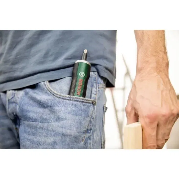 Bosch 06039C6002 Visseuse-Dévisseuse sans fil Home and Garden PushDrive avec fonction Push&Go, léger et compact