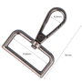 Innspiro Mosquetón con anilla rectangular Plata vieja 30 mm (Lot de 5) inevitable