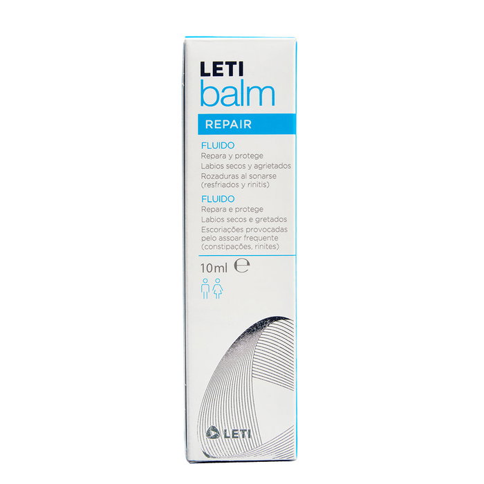 Leti Pharma Letibalm Réparateur Fluide pour le Nez et les Lèvres 10 ml Soin Hydratant et Régénérant