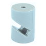F-Line Sujetacâbles en porcelaine blanc, cylindrique en V, 5 pièces, Ø20 x 30 mm
