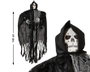 Atosa Décoration Suspendue Squelette avec Capuche Noire 140cm