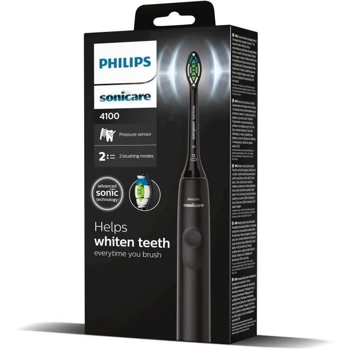 Philips HX3681/54 Sonicare 4100 Series Brosse à dents électrique rechargeable, minuterie 2 min, 40000 oscillations/min Philips HX3681/54 Sonicare 4100 Series Brosse à dents électrique rechargeable, minuterie 2 min, 40000 oscillations/min