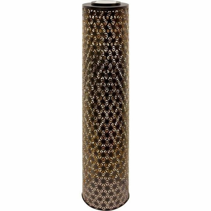 Garden Id Lampe solaire Colonne Or et Noir 20x80cm Garden Id Lampe solaire Colonne Or et Noir 20x80cm